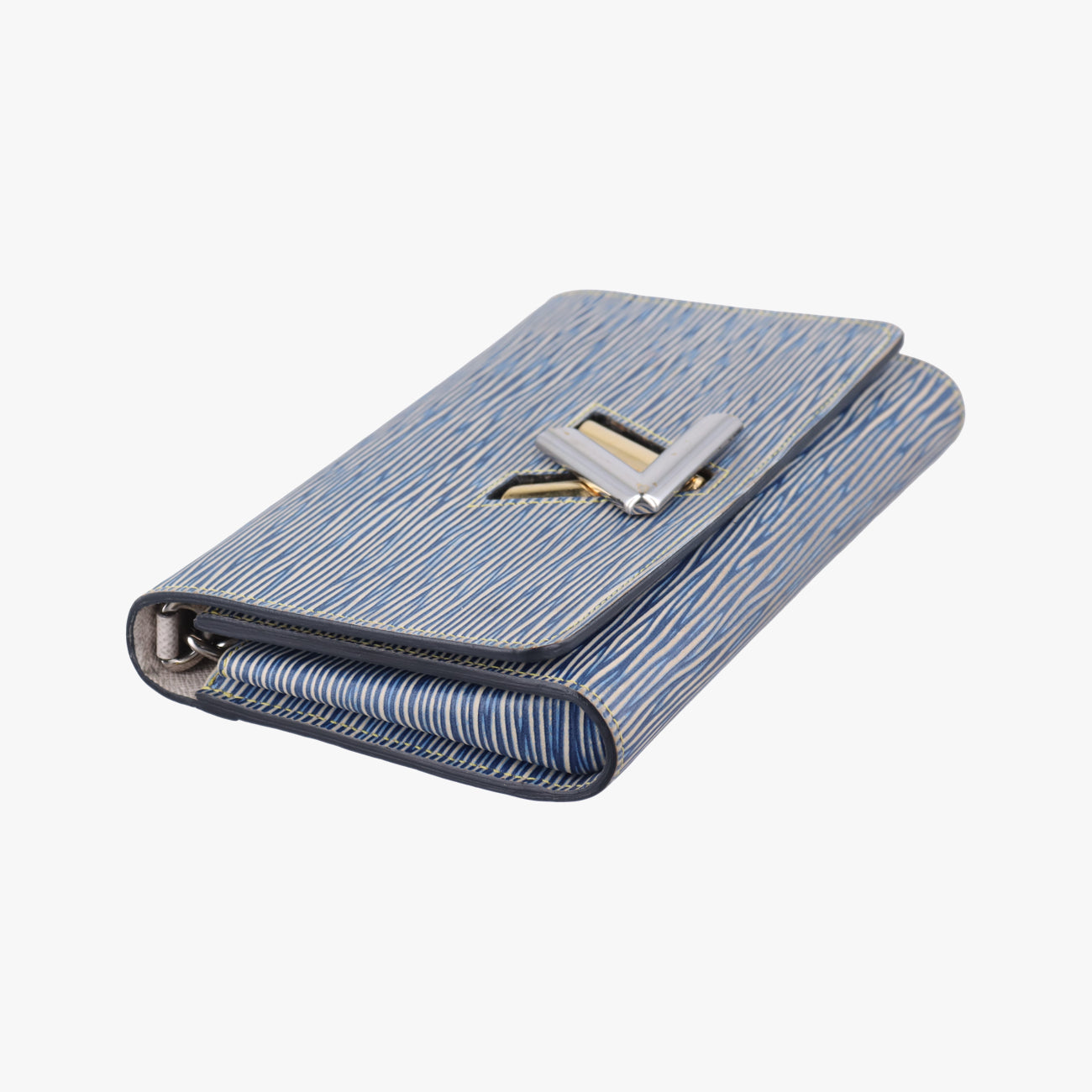 Portefeuille Twist Chain Wallet Blue Epi SP0155