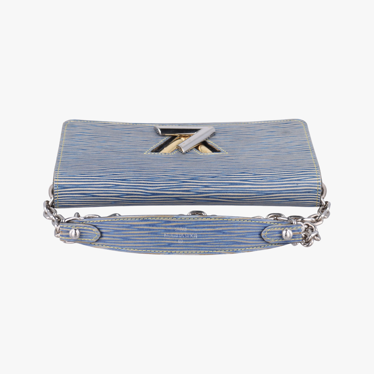 Portefeuille Twist Chain Wallet Blue Epi SP0155