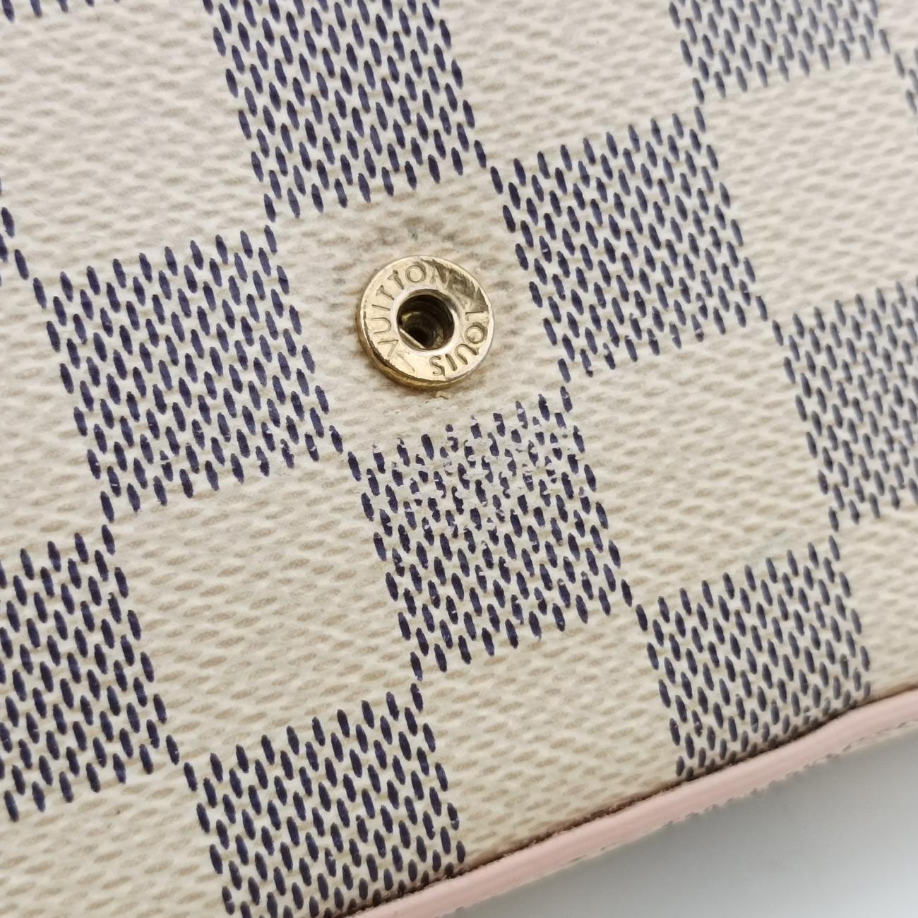 Pochette FéLICIE GM AZUR×Eau De Rose Damier Canvas MI1129