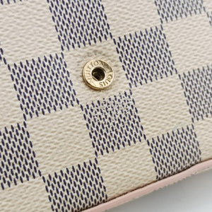 Pochette FéLICIE GM AZUR×Eau De Rose Damier Canvas MI1129