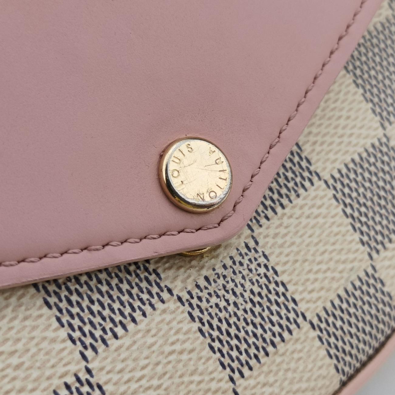 Pochette FéLICIE GM AZUR×Eau De Rose Damier Canvas MI1129