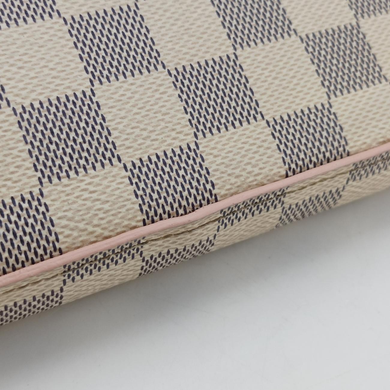 Pochette FéLICIE GM AZUR×Eau De Rose Damier Canvas MI1129