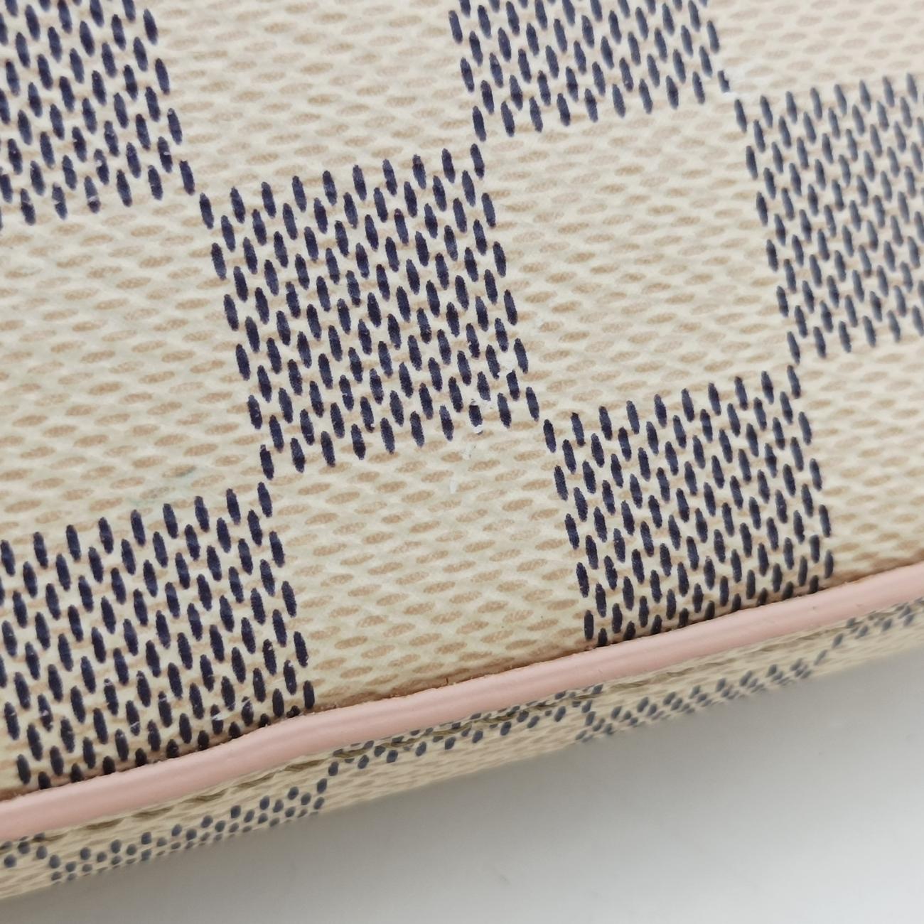 Pochette FéLICIE GM AZUR×Eau De Rose Damier Canvas MI1129