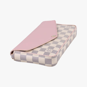 Pochette FéLICIE GM AZUR×Eau De Rose Damier Canvas MI1129