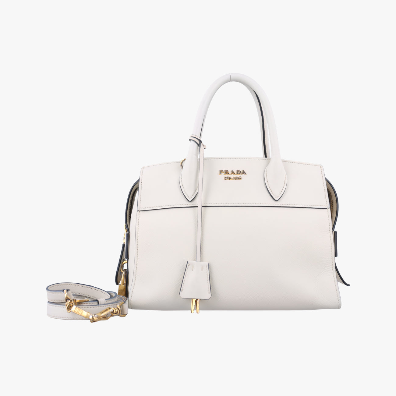 Esplanade White SAFFIANO Leather 117 X