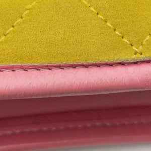 GABRIELLE Yellow x Green x Pink Leather×Suede 23710780