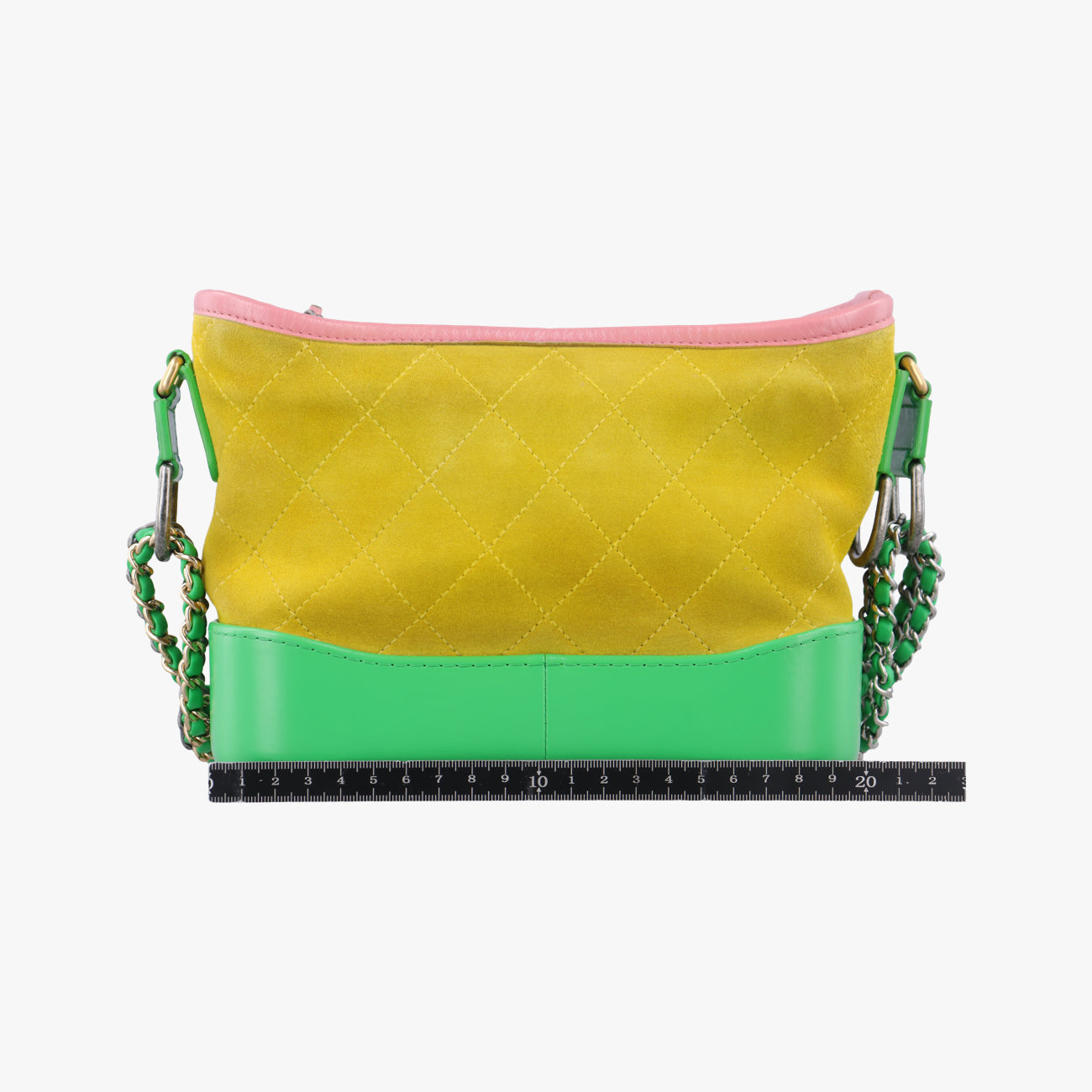 GABRIELLE Yellow x Green x Pink Leather×Suede 23710780