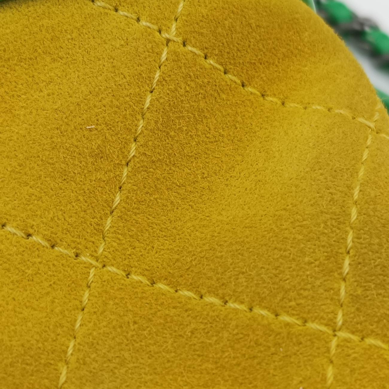 GABRIELLE Yellow x Green x Pink Leather×Suede 23710780