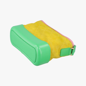 GABRIELLE Yellow x Green x Pink Leather×Suede 23710780