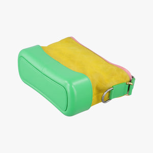 GABRIELLE Yellow x Green x Pink Leather×Suede 23710780