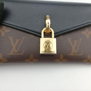 Padlock on strap Brown×Noir  Monogram canvas×leather ICチップ