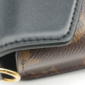 Padlock on strap Brown×Noir  Monogram canvas×leather ICチップ