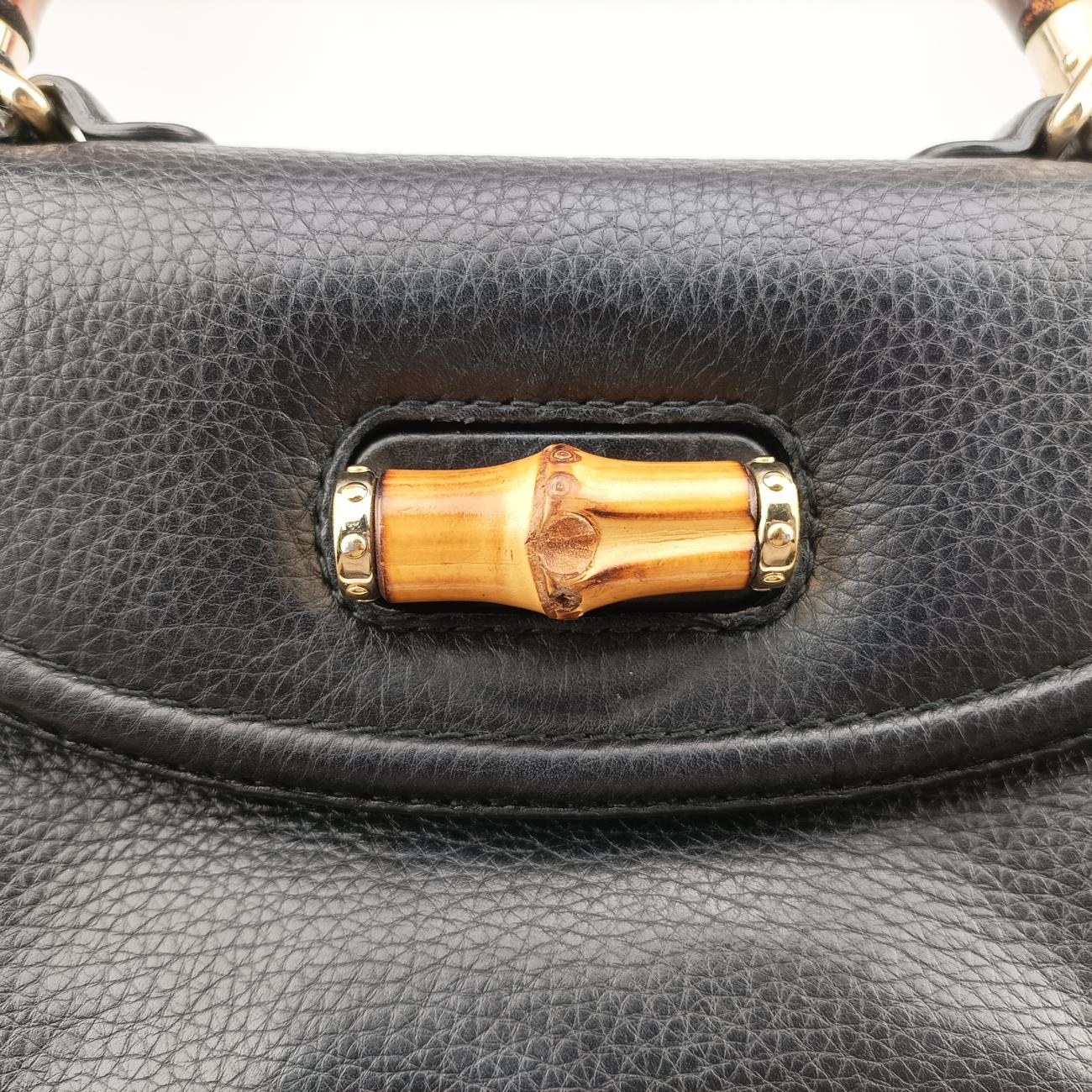 New Bamboo Black Leather A018158566