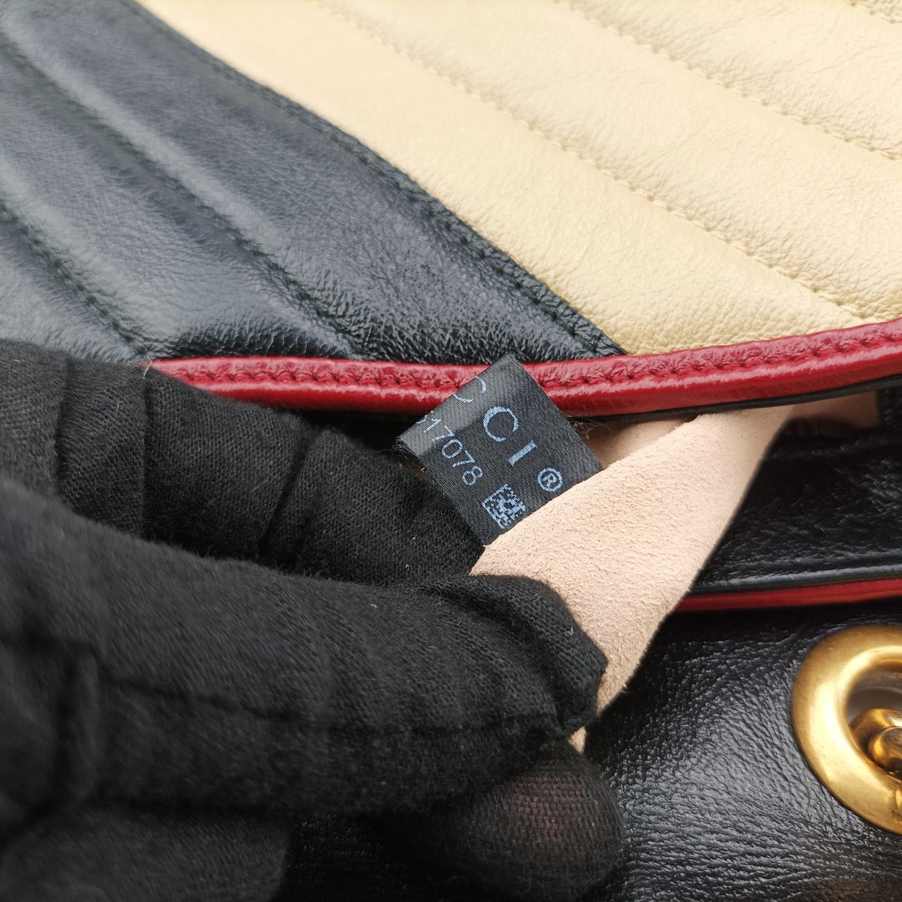 GG Marmont Black x Beige x Red Leather C029517078