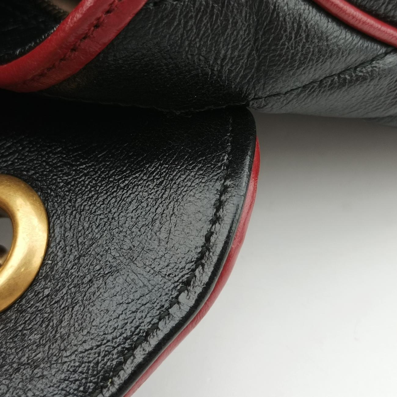 GG Marmont Black x Beige x Red Leather C029517078