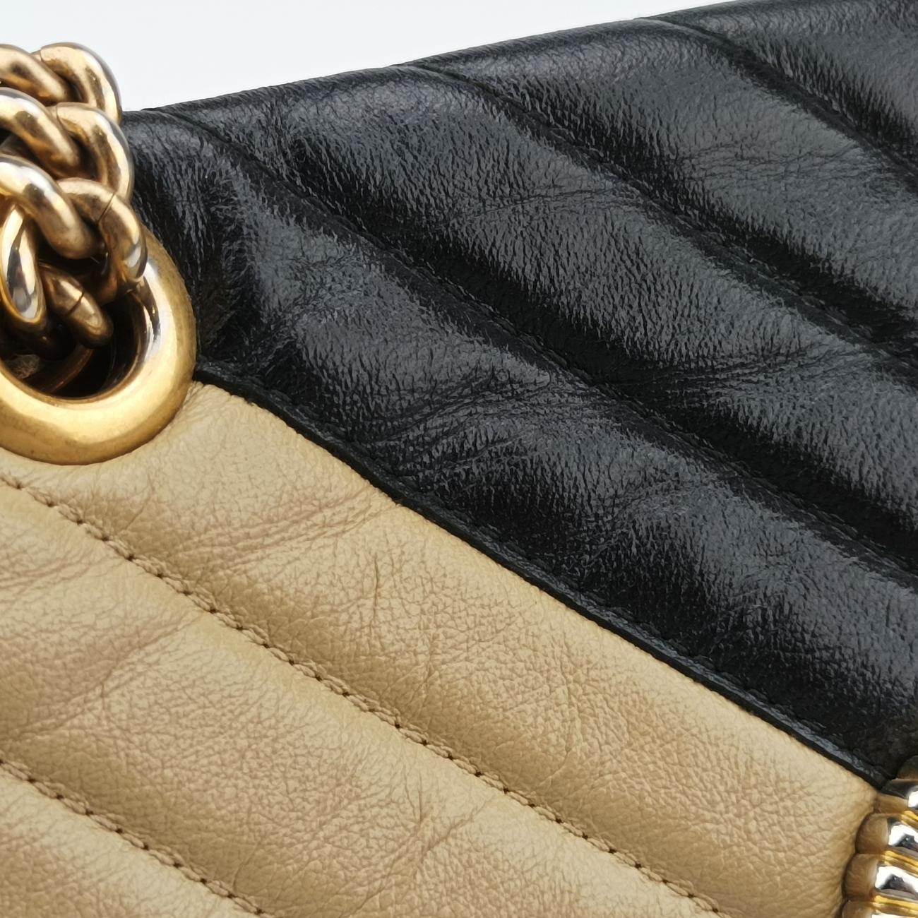 GG Marmont Black x Beige x Red Leather C029517078