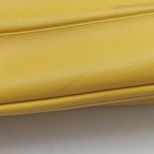 triangle embossed logo Yellow Leather 7/D