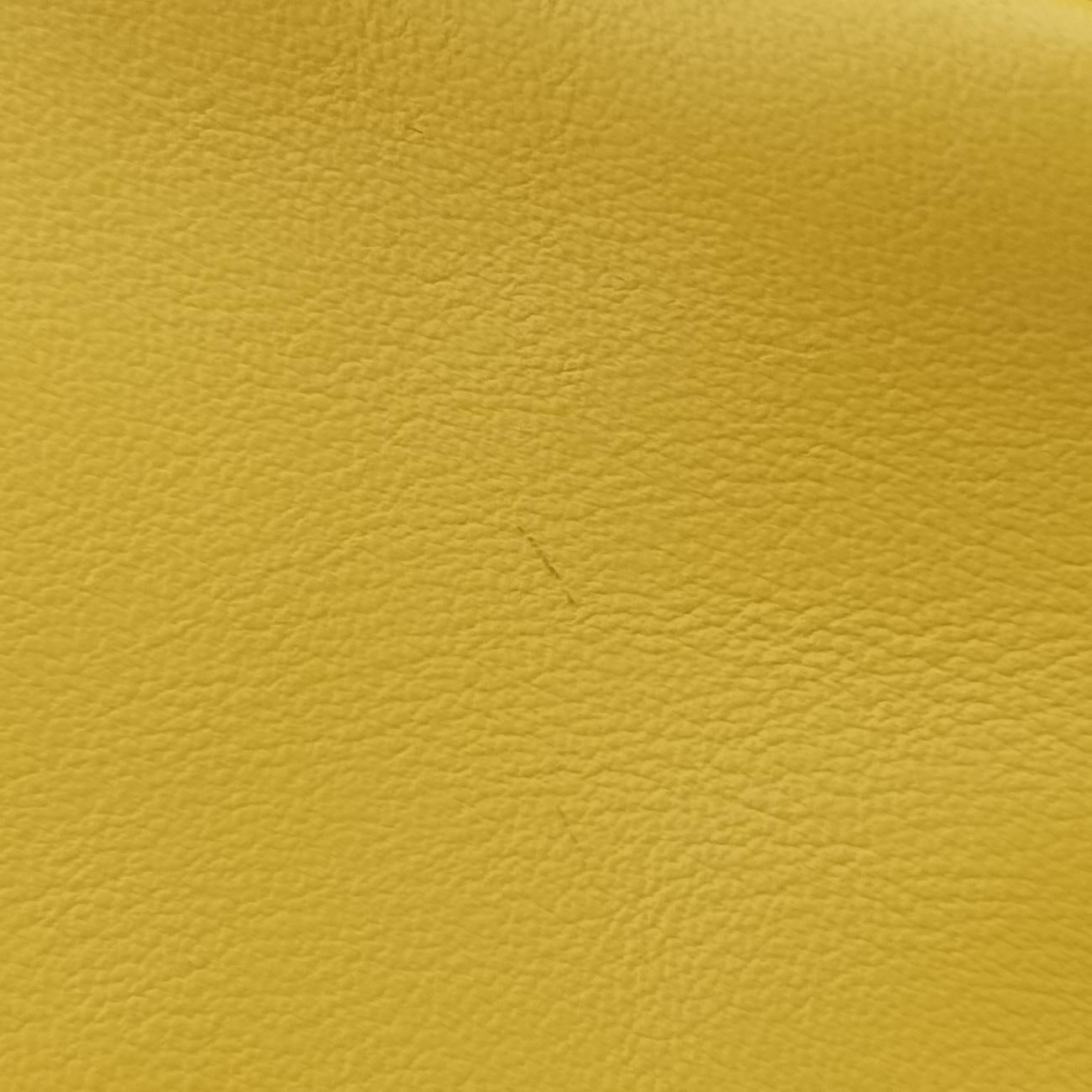 triangle embossed logo Yellow Leather 7/D