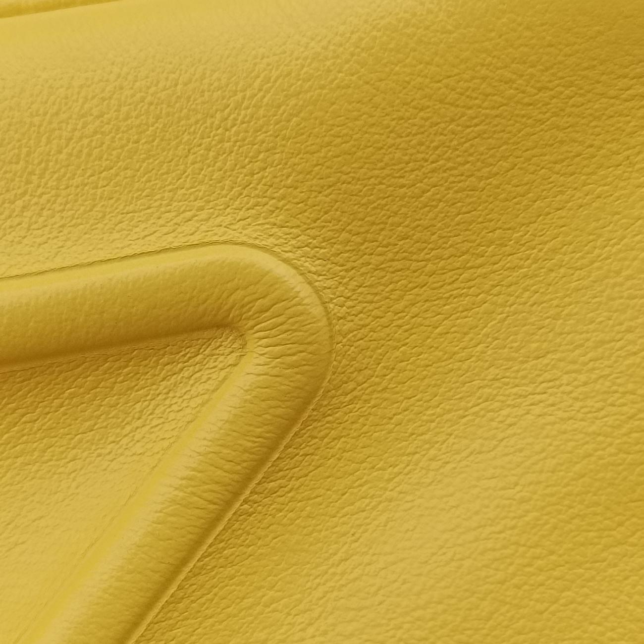 triangle embossed logo Yellow Leather 7/D