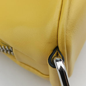 triangle embossed logo Yellow Leather 7/D