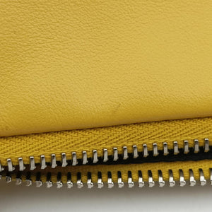 triangle embossed logo Yellow Leather 7/D