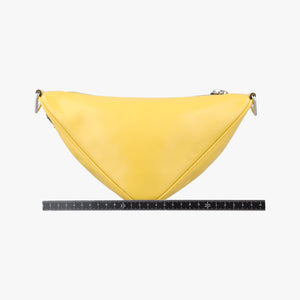 triangle embossed logo Yellow Leather 7/D