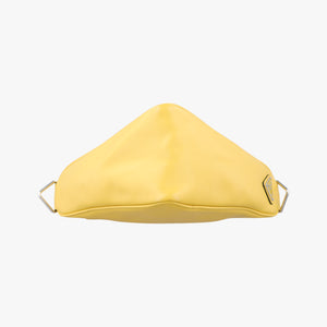 triangle embossed logo Yellow Leather 7/D