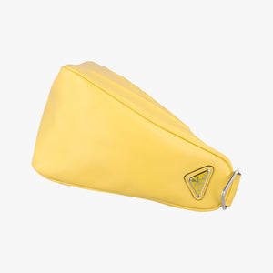 triangle embossed logo Yellow Leather 7/D