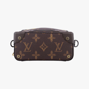VERTICAL BOX TRUNK brown×green Monogram Canvas×calf leather ICチップ