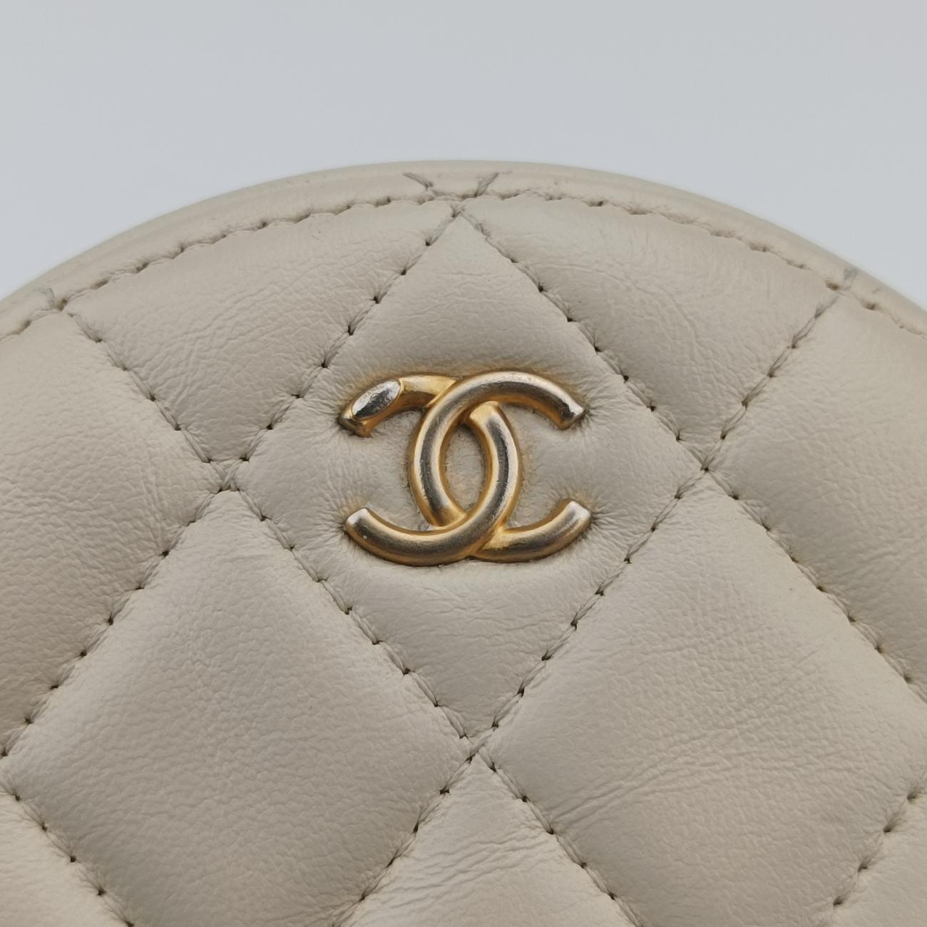 Matelasse Round White lambskin 30989598