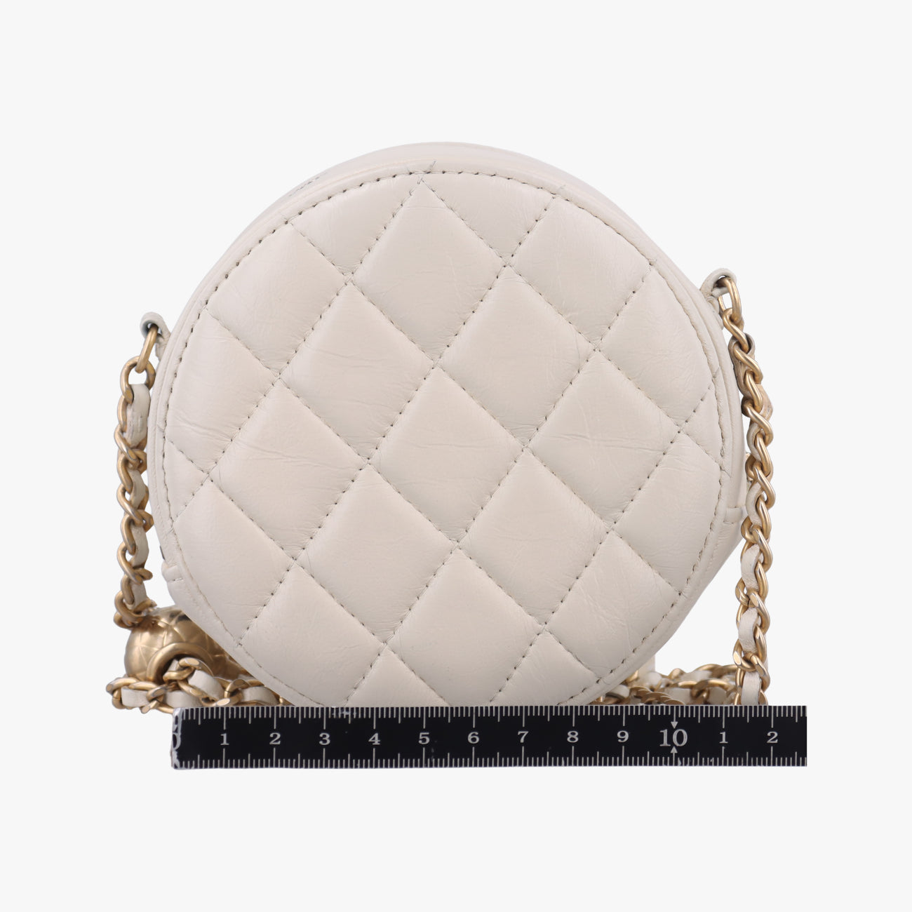 Matelasse Round White lambskin 30989598