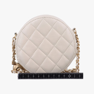 Matelasse Round White lambskin 30989598