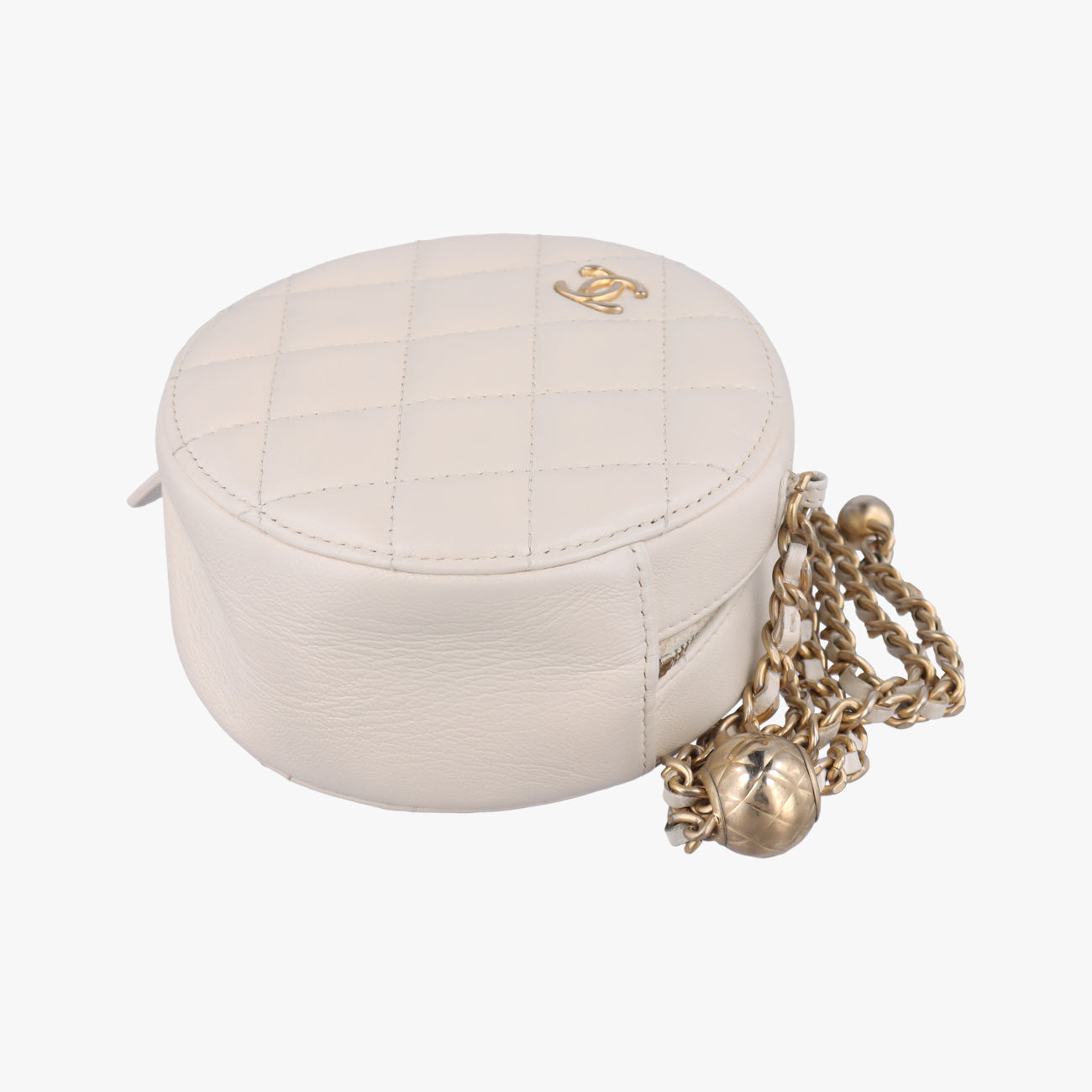 Matelasse Round White lambskin 30989598