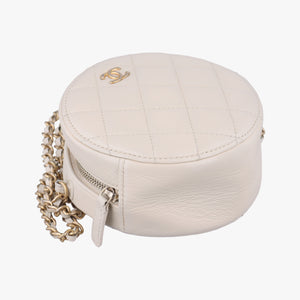 Matelasse Round White lambskin 30989598