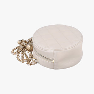 Matelasse Round White lambskin 30989598