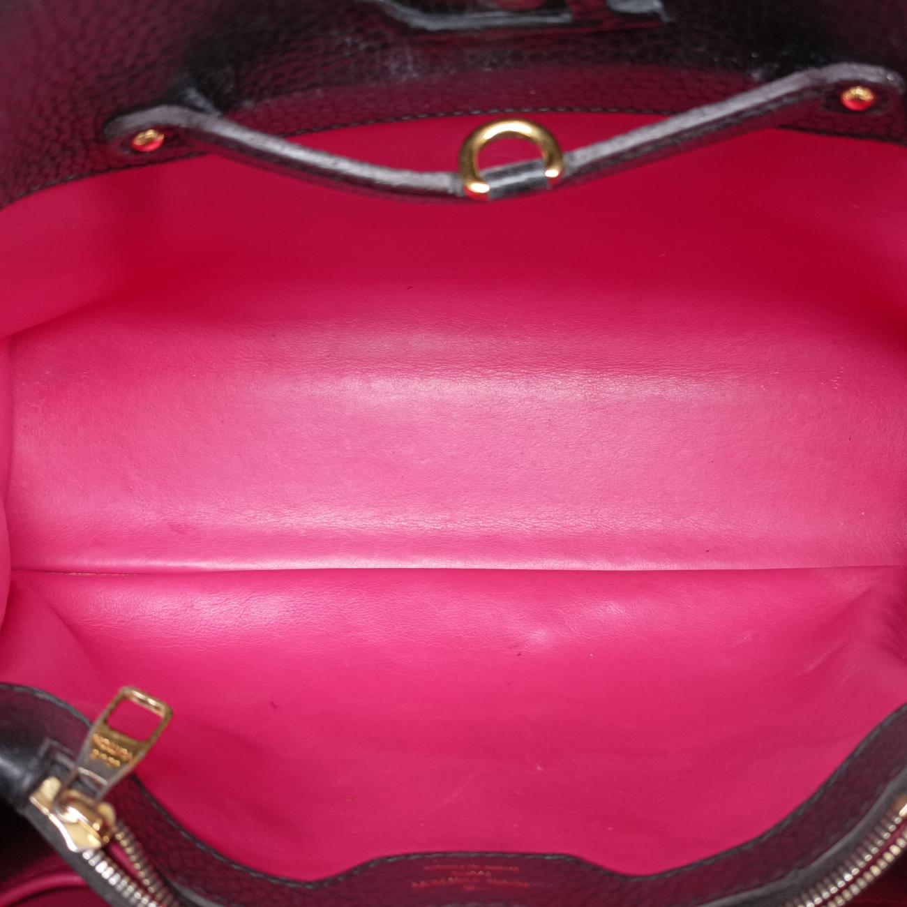 CapucinesPM Noir Leather AR1105