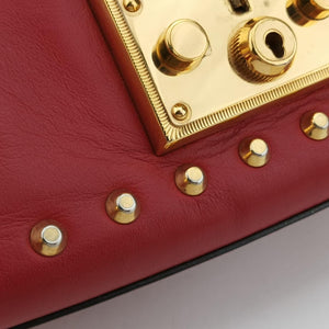 Padlock Red Leather D021174160