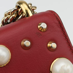 Padlock Red Leather D021174160