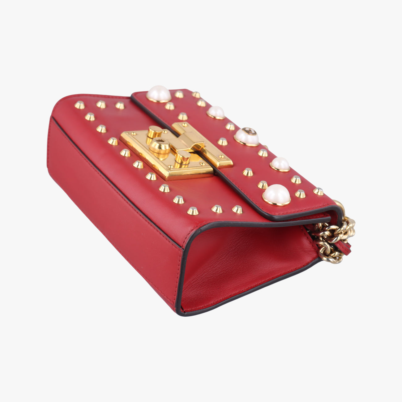Padlock Red Leather D021174160
