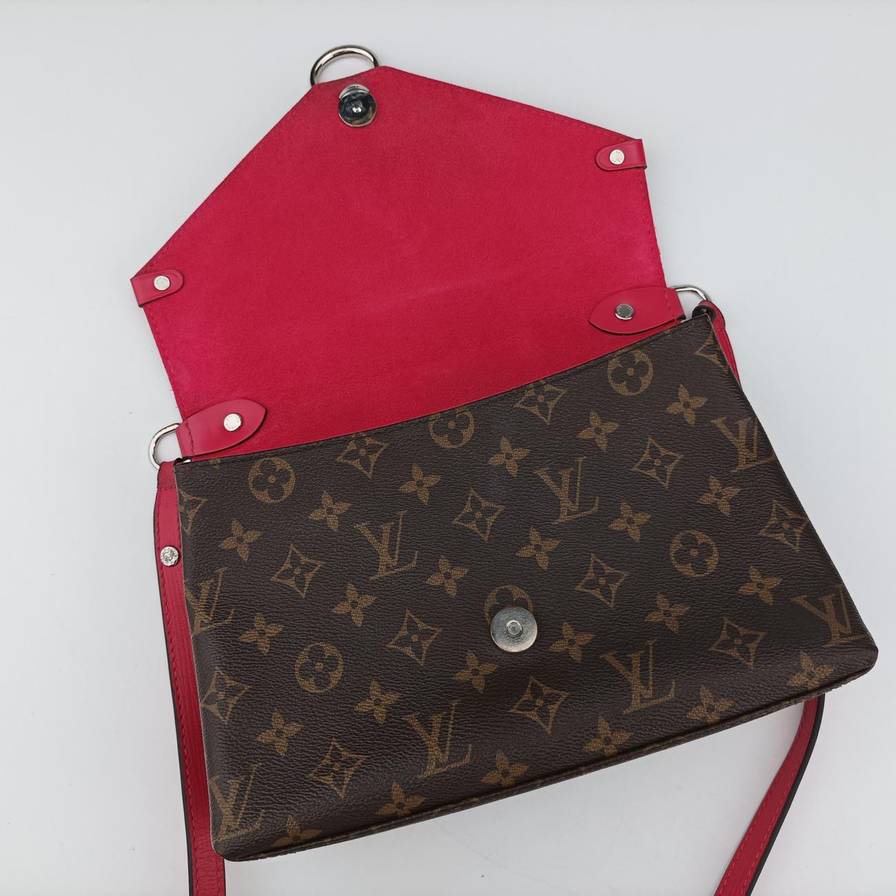 SAINT MICHEL brown×Freesia Monogram Canvas×calf leather CA0188