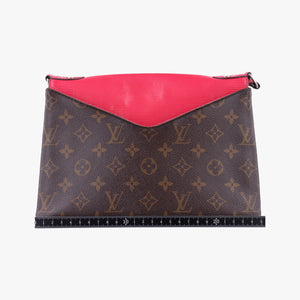 SAINT MICHEL brown×Freesia Monogram Canvas×calf leather CA0188