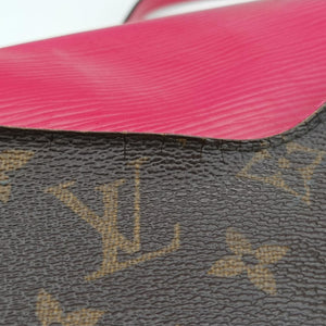 SAINT MICHEL brown×Freesia Monogram Canvas×calf leather CA0188