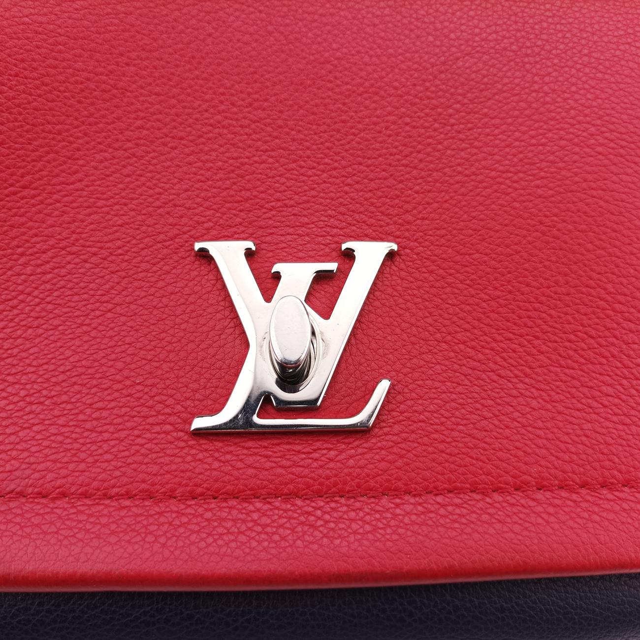 LOCKME II BB Red x Navy x Brown Leather DU3156
