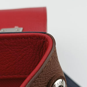 LOCKME II BB Red x Navy x Brown Leather DU3156