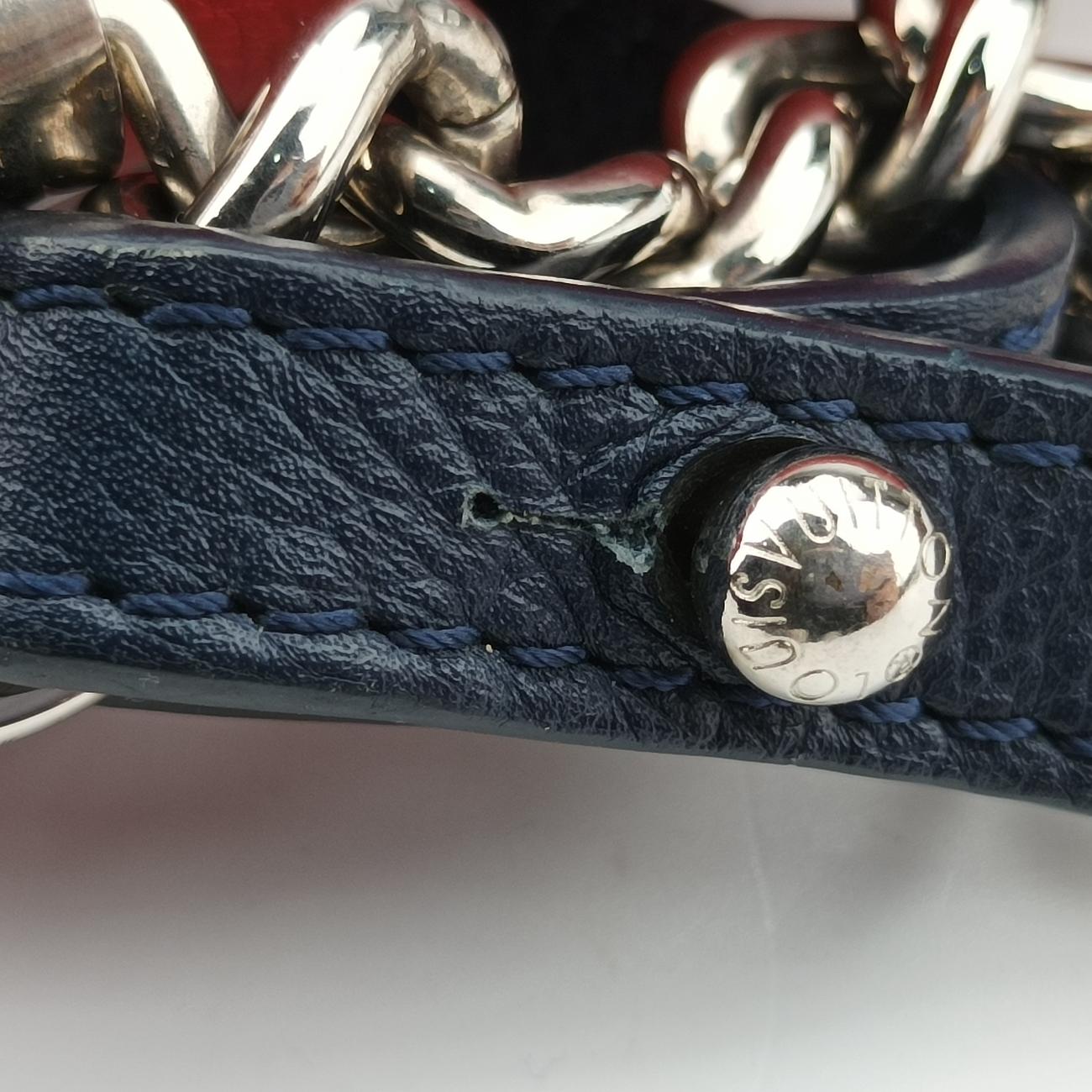 LOCKME II BB Red x Navy x Brown Leather DU3156