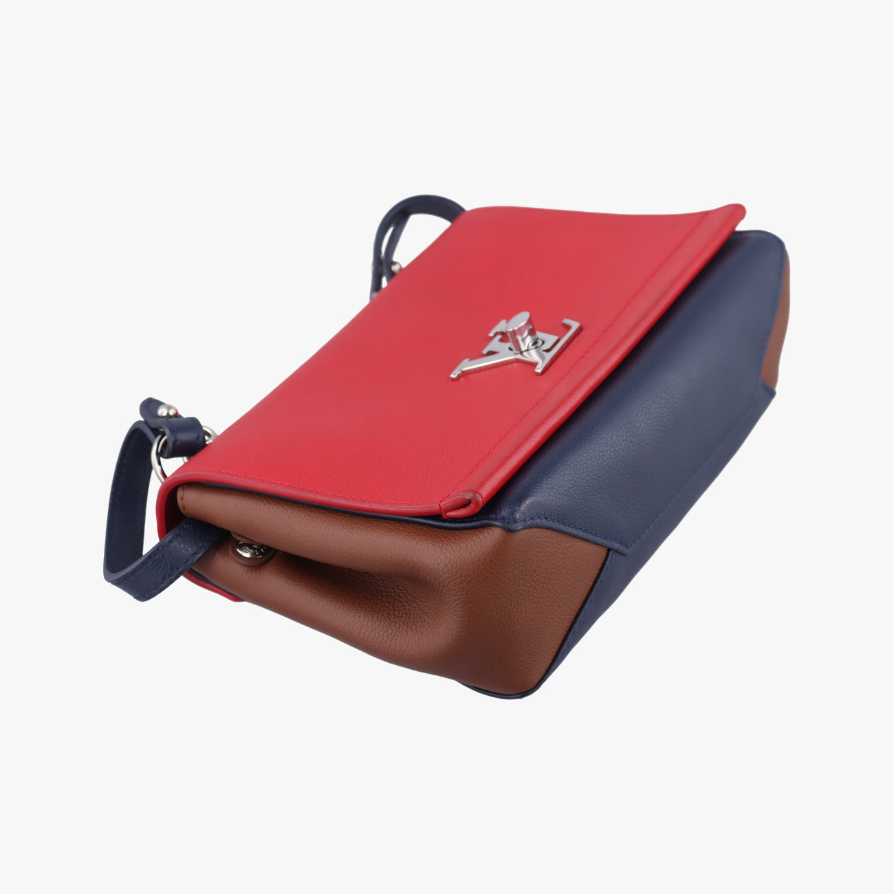 LOCKME II BB Red x Navy x Brown Leather DU3156
