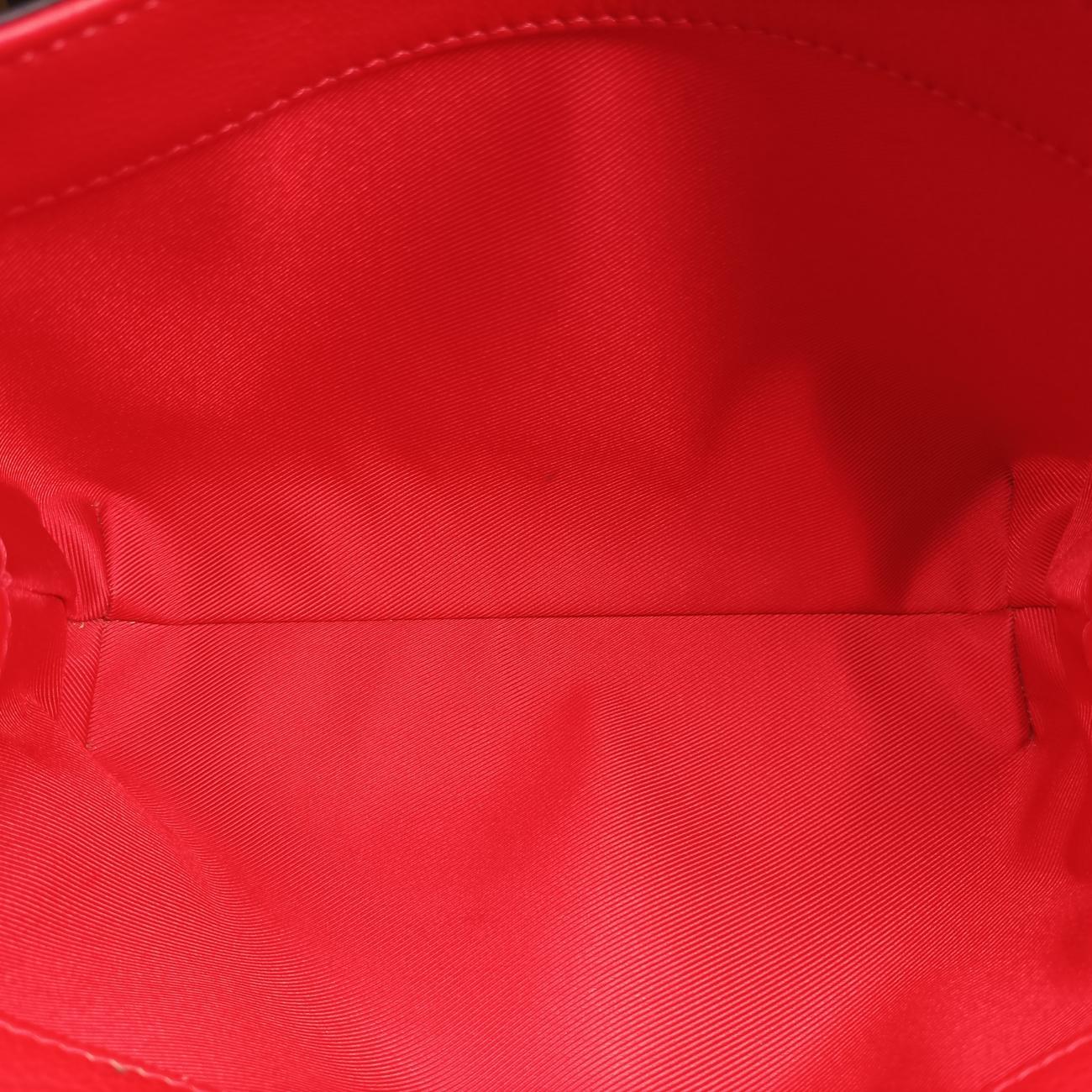 LOCKME II BB Red x Navy x Brown Leather DU3156