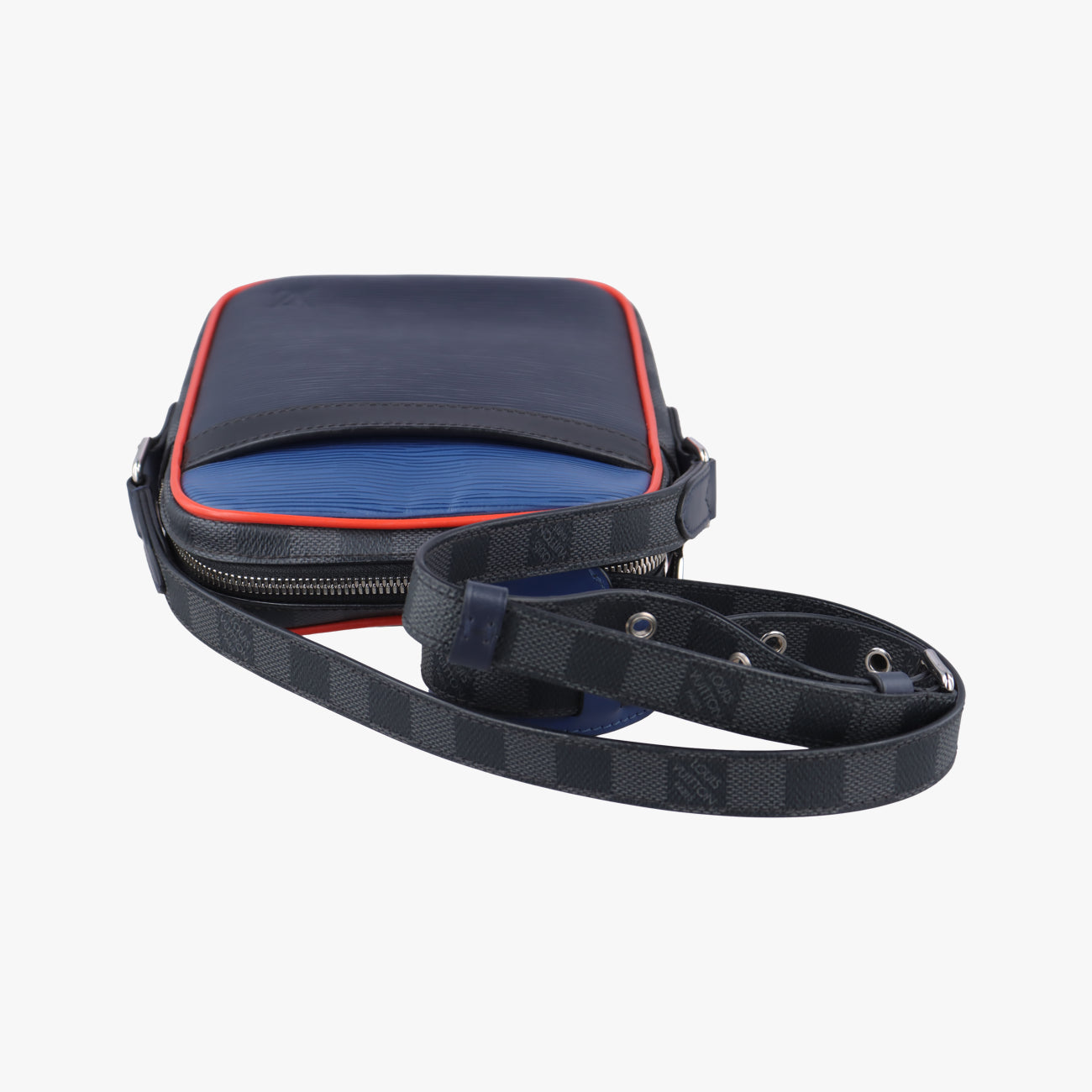 DANUBE SLIM PM NM Navy x Blue x Noir Epi×DAMIER GRAPHITE FO3118 ICチップ