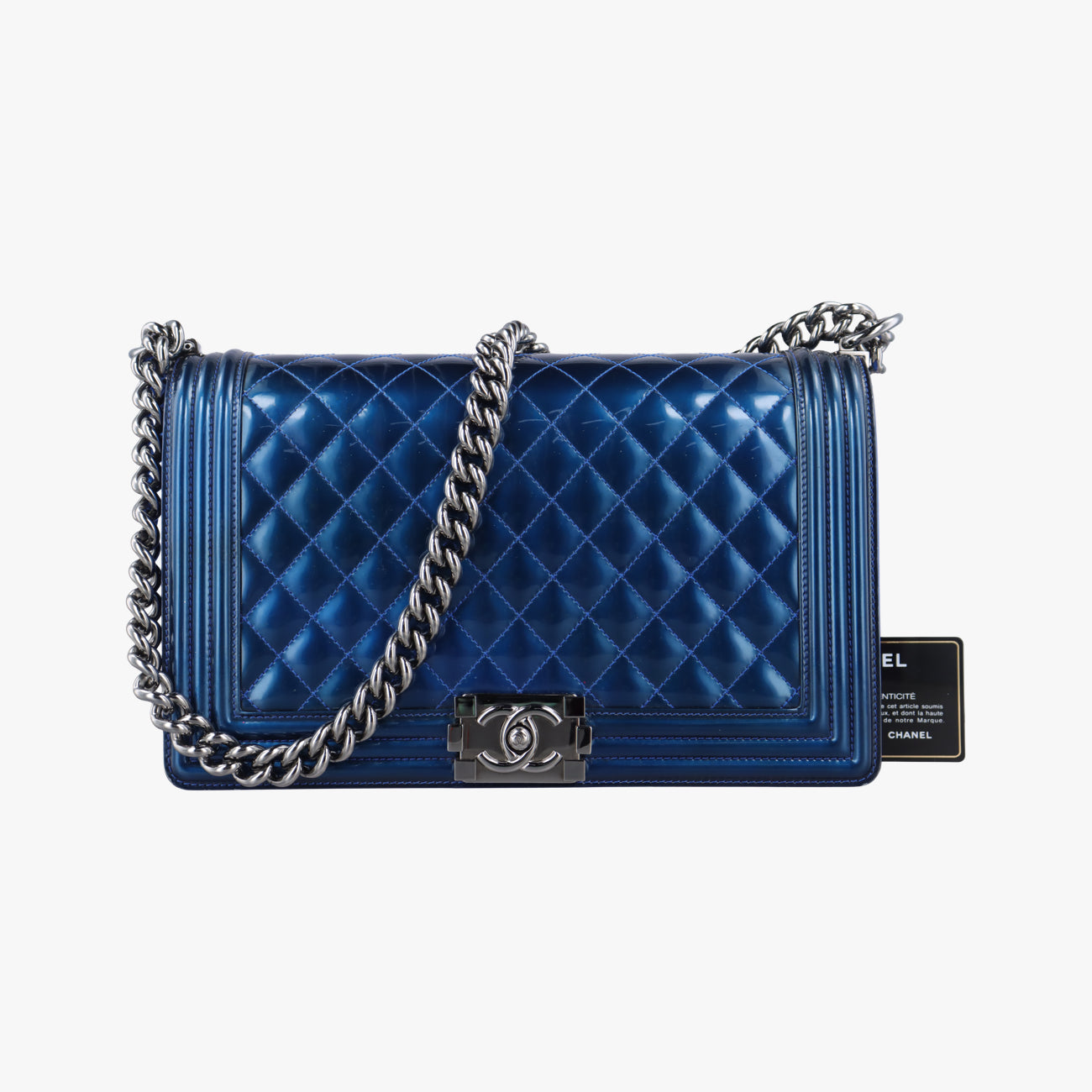 BOY CHANEL Blue Patent 19429673