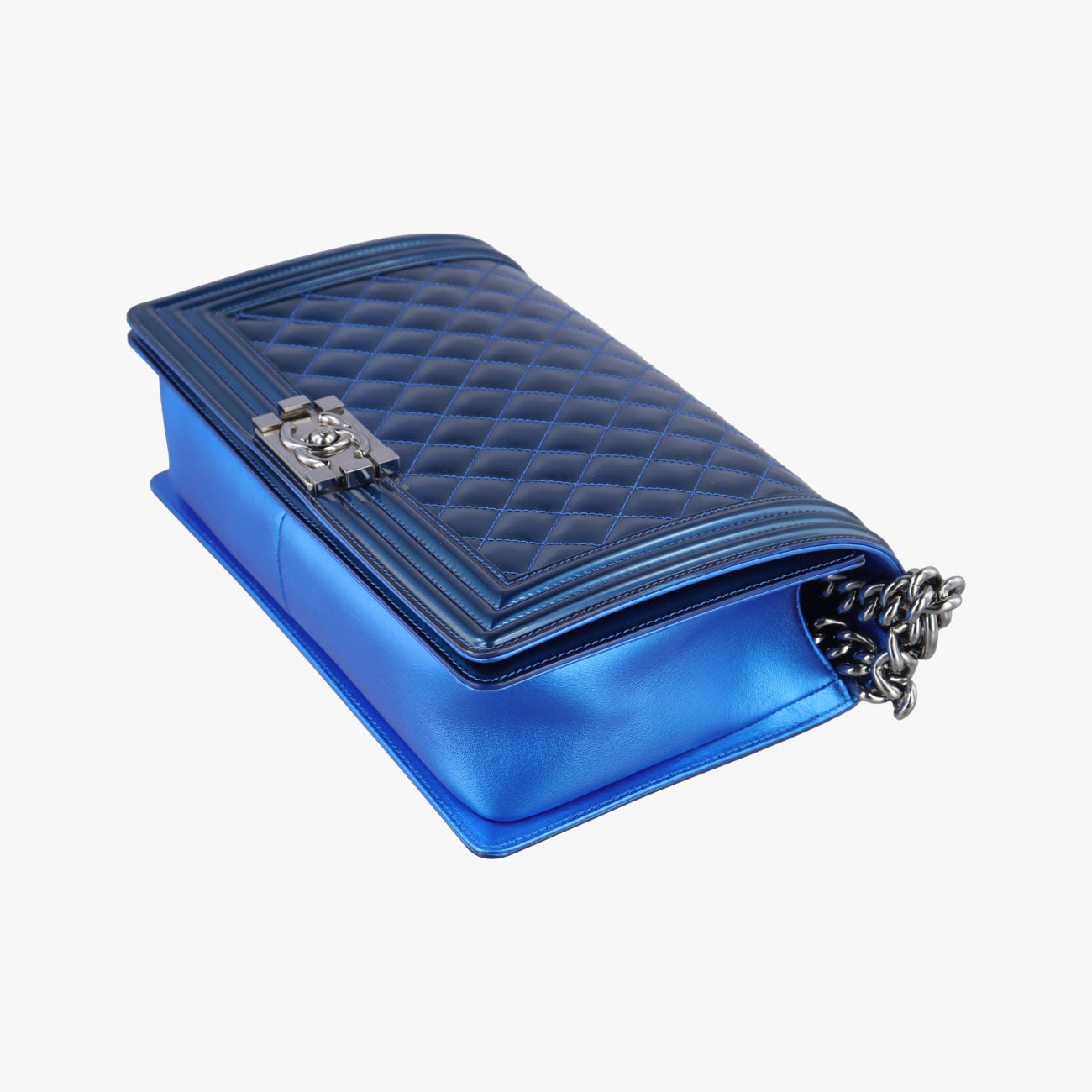 BOY CHANEL Blue Patent 19429673